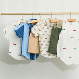 Baby Boys Jack Shirt - Dachshunds In Sweaters