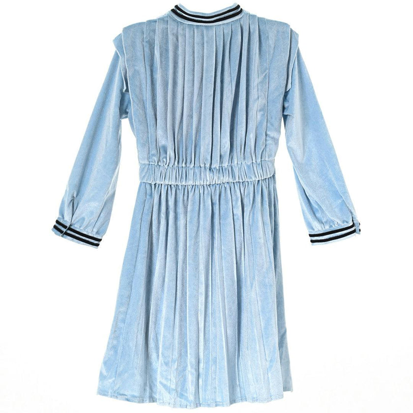 Vivienne dress (velvet sky blue)