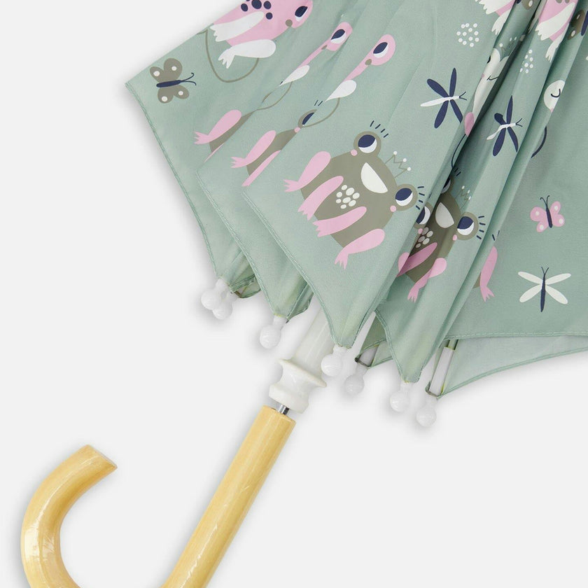 Color-Changing Umbrella Green Print