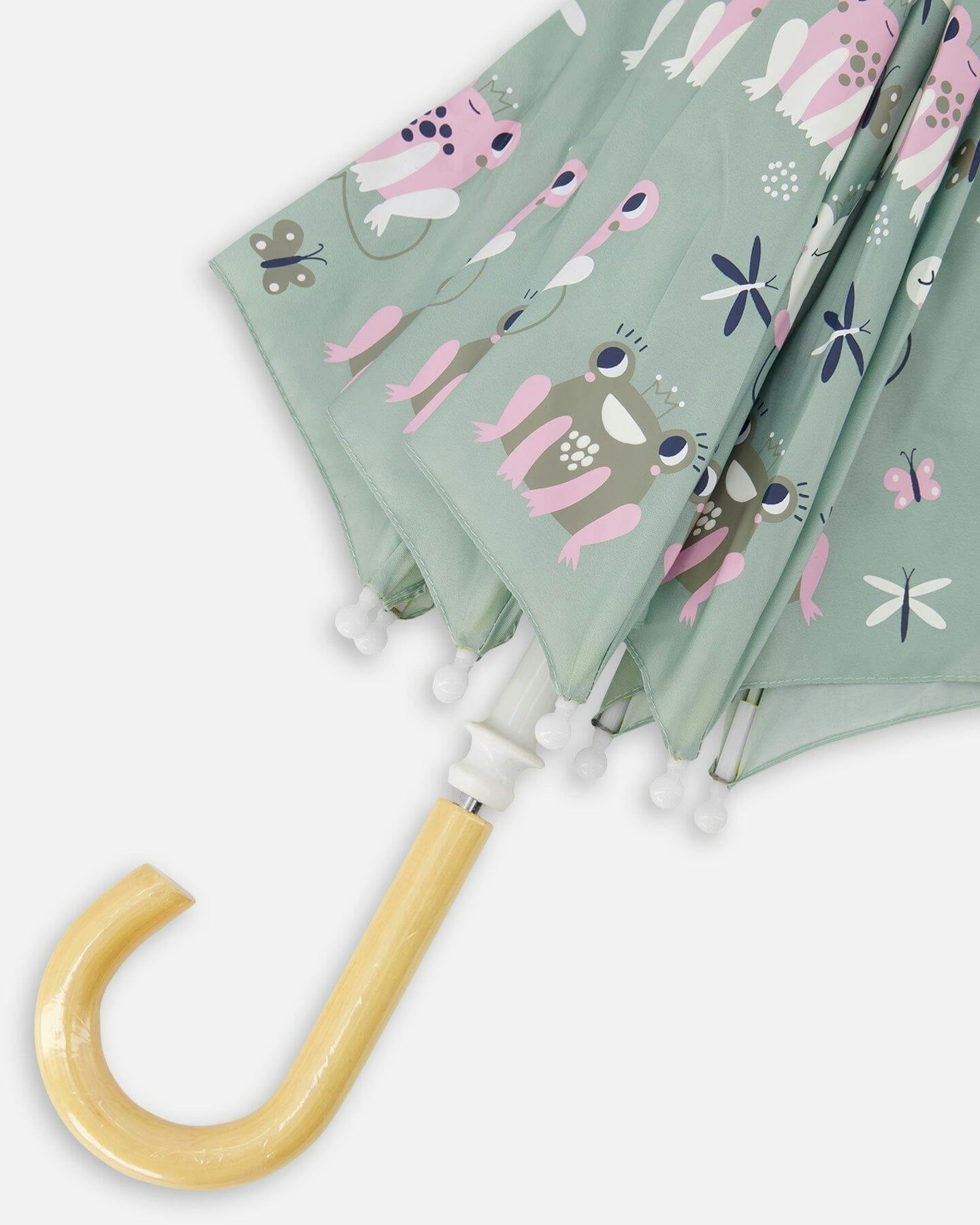 Color-Changing Umbrella Green Print