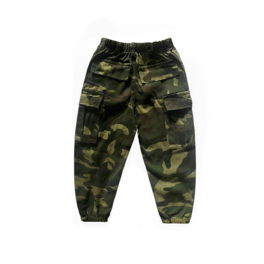 Camo Cargo Cotton Jogger Pants