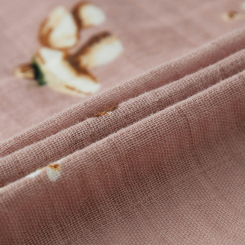 Mushroom Organic Cotton Crib Sheet