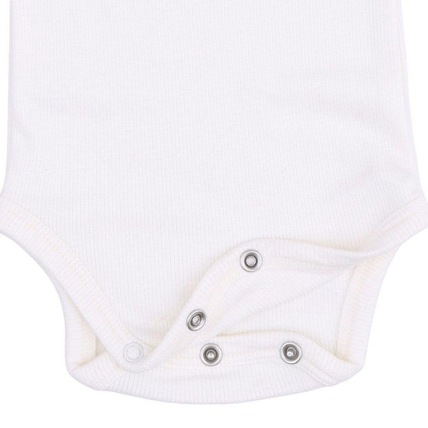 Solid Snow White - Lap Shoulder Bodysuit