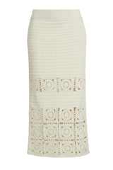 JANA CROCHET SKIRT | IVORY