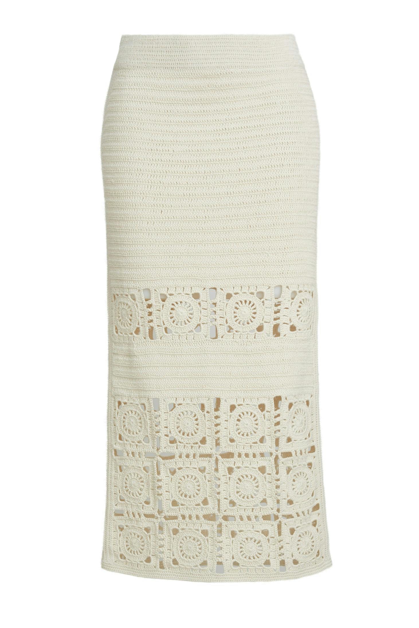 JANA CROCHET SKIRT | IVORY