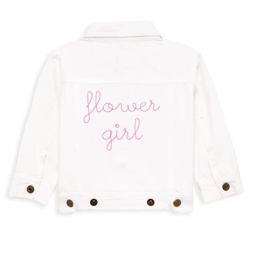 Baby + Kids "flower girl" Denim Jacket