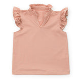 Ellie Girls' Sleeveless Performance Top by LH Sport Orange Stripes (Past Season)
