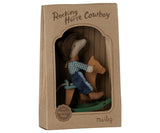 Cowboy mouse on rocking horse, Little brother