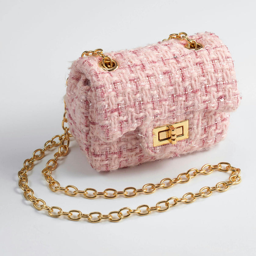 Tweed Cross Body Bag