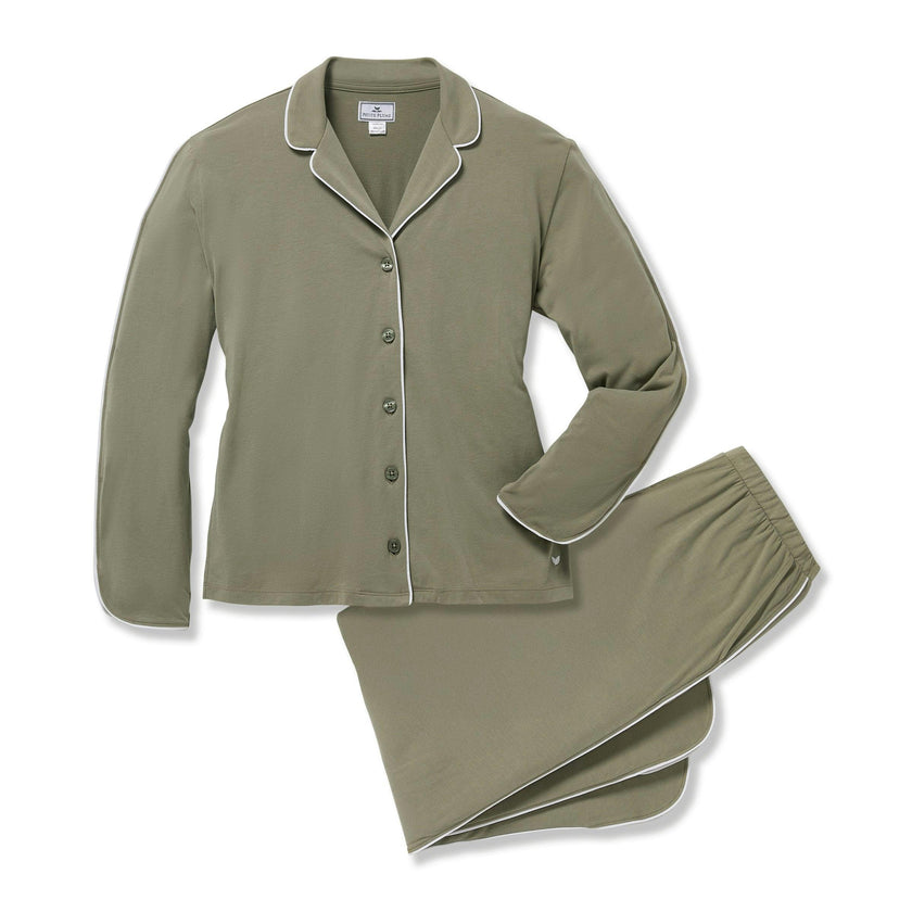 The Margaux Pima Pajama Set in Sage
