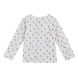White Feather Cotton Pajama Set