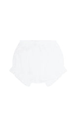 White Baby Bow Bloomer