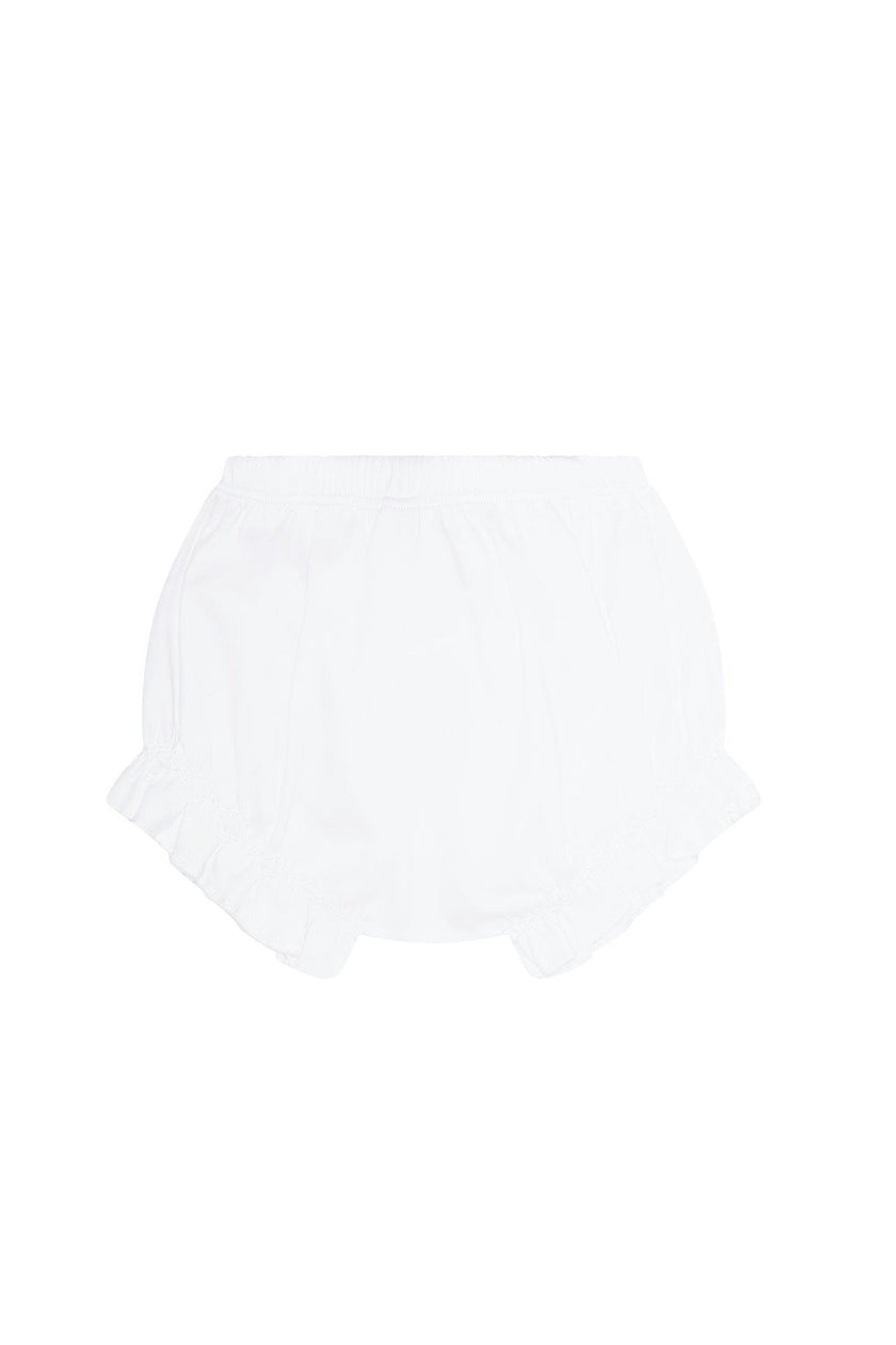 White Baby Bow Bloomer