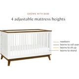 Scoot 3-in-1 Convertible Crib with Toddler Bed Conversion Kit