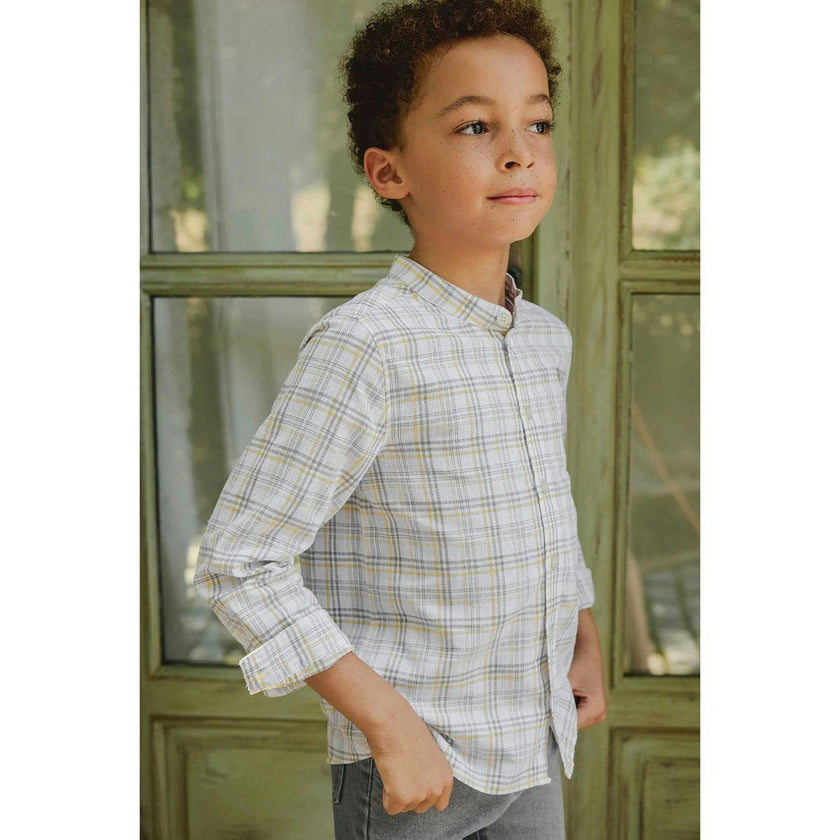 TARTINE ET CHOCOLAT Green Fern Checked Shirt