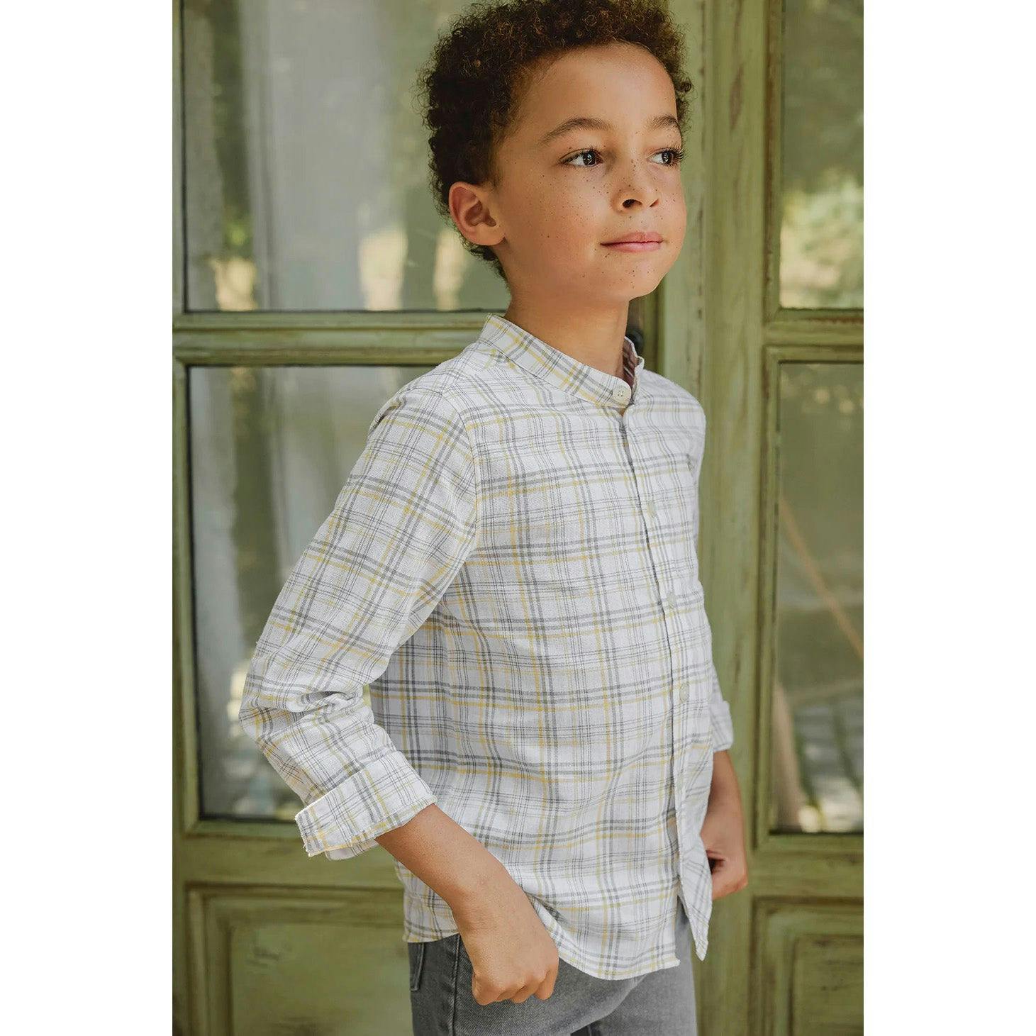 TARTINE ET CHOCOLAT Green Fern Checked Shirt