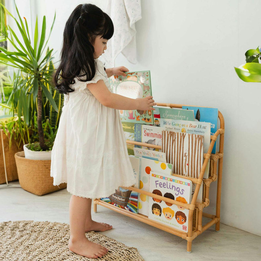Elena Kids Montessori Bookshelf - Natural