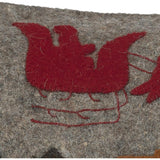 Hand Felted Wool Christmas Pillow Cover