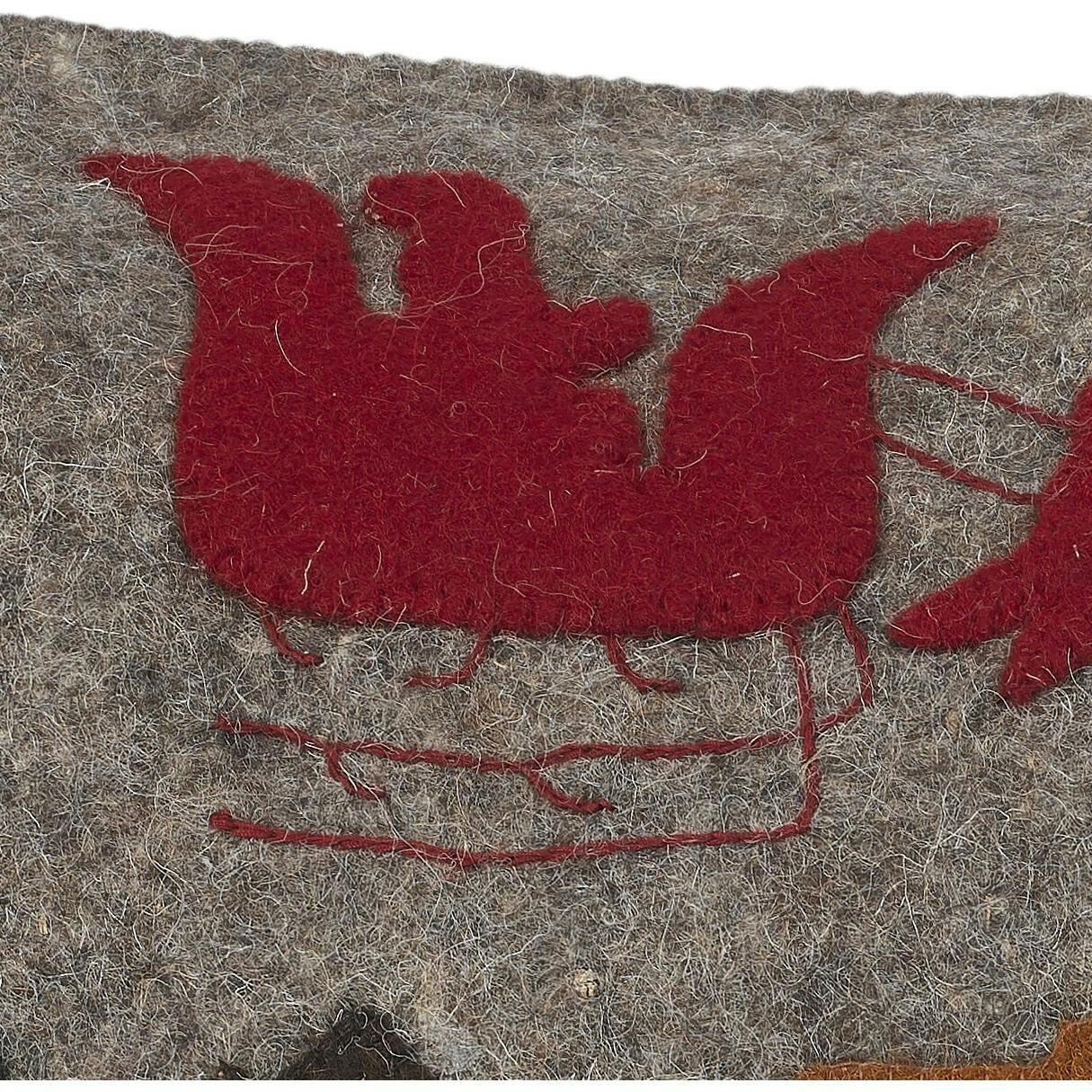 Hand Felted Wool Christmas Pillow Cover