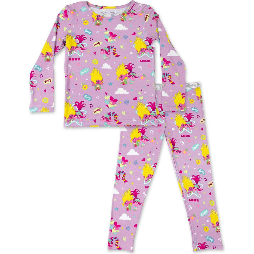 Trolls Valentine's Day Bamboo Kids Pajamas