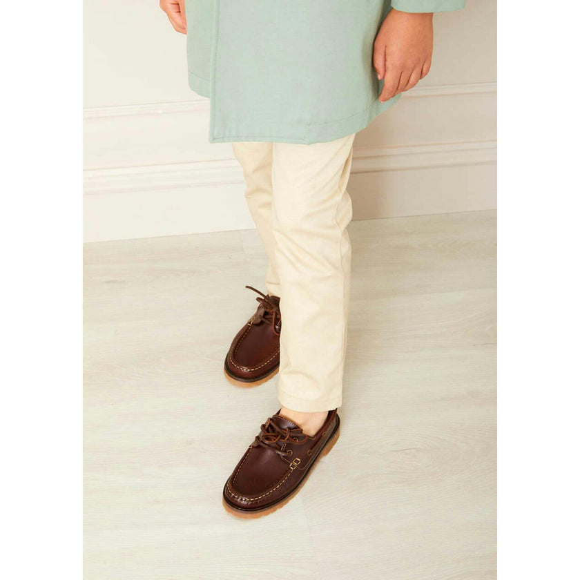 Plain Five Pocket Chino Trousers in Camel (4-10yrs)