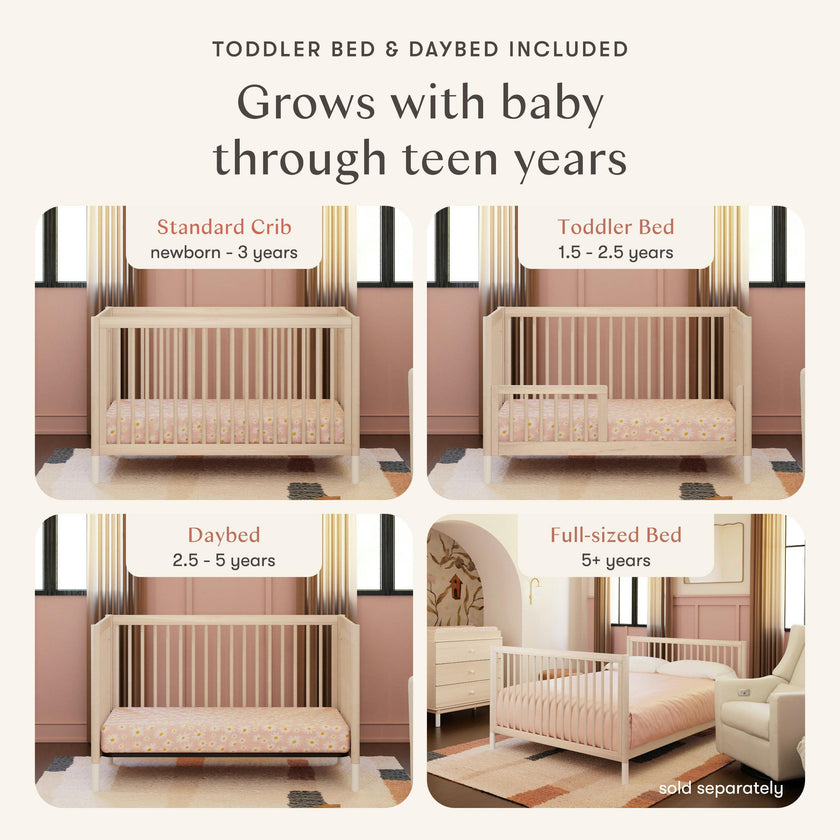 Babyletto Gelato 4-in-1 Convertible Crib with Toddler Bed Conversion Kit