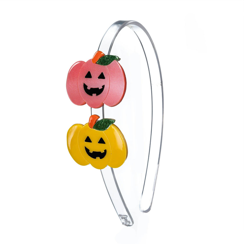 Pumpkin Double Yellow Pink Headband