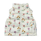 Girls Puffer Vest in Meadow Bloom