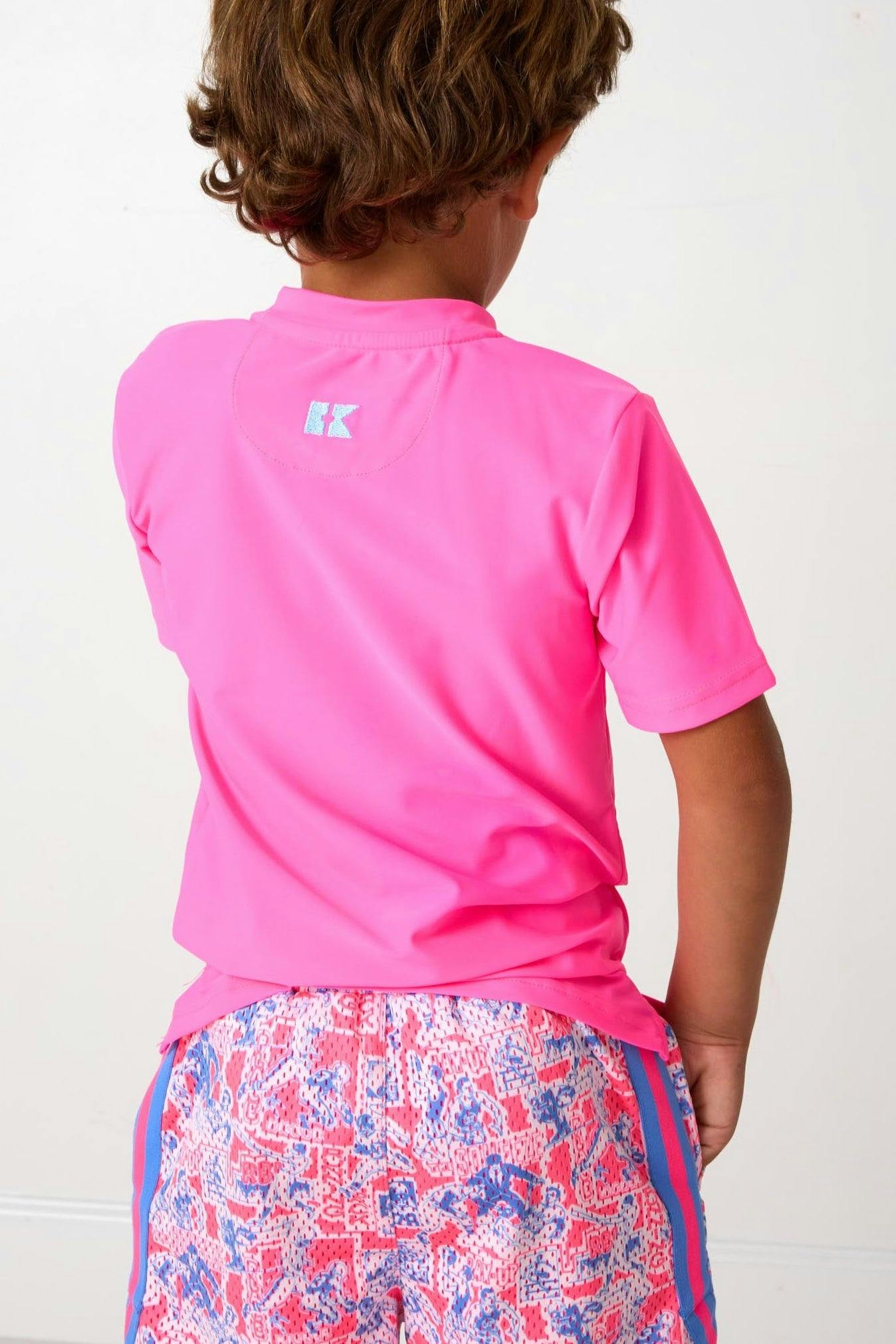 neon pink practice shirt
