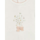 Nature's Florals Footie & Hat Set Ivory & Rose
