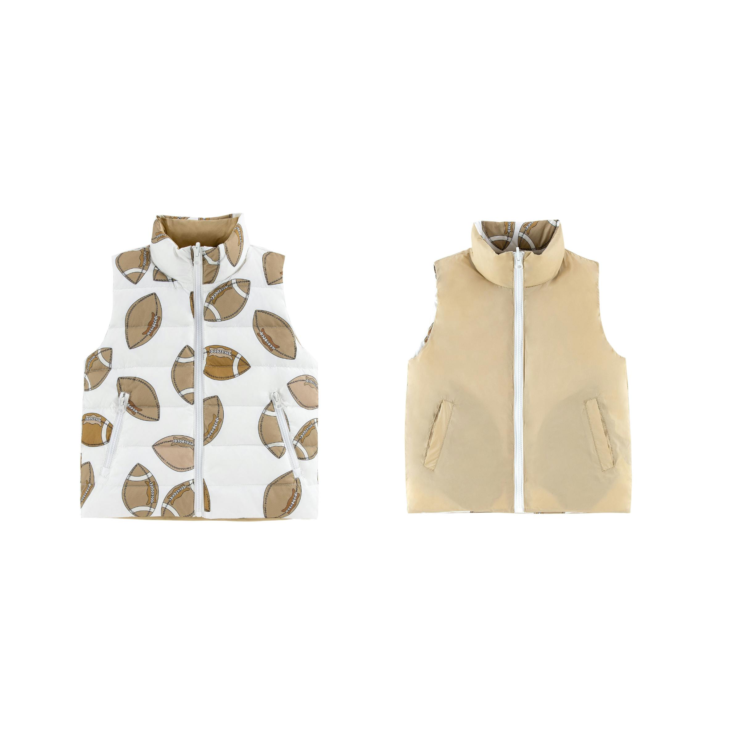 Casey Reversible Down Vest, Tan