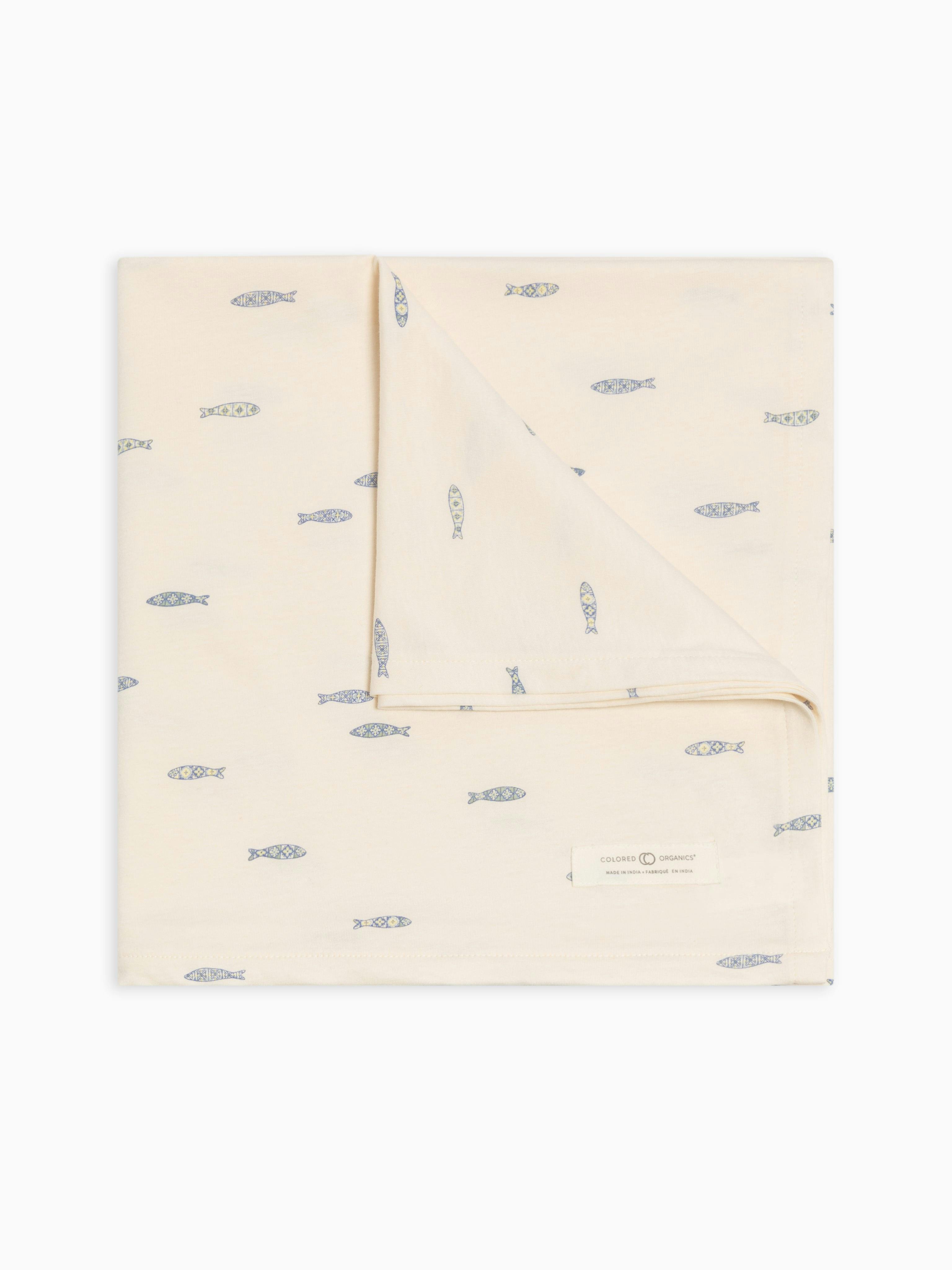 Swaddle Blanket / Marino + Rain