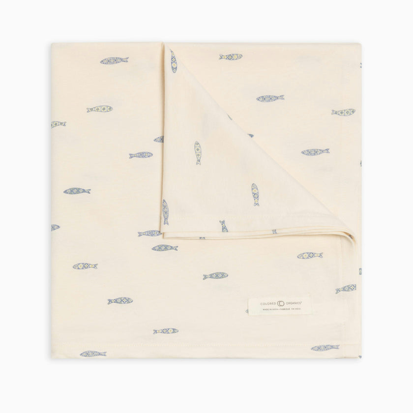 Swaddle Blanket / Marino + Rain