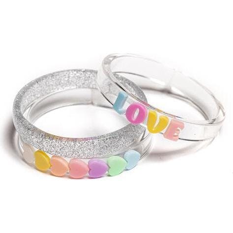 Love & Heart Candy Bangle Set