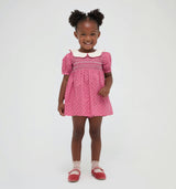 The Tiny Mina Nap Dress -  Poppy Half Drop Rose