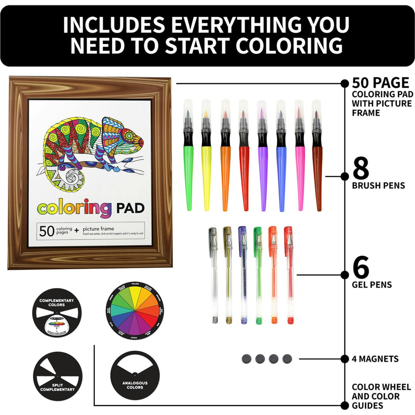 Kits For Kids: Creative Coloring - 50 Coloring Pages