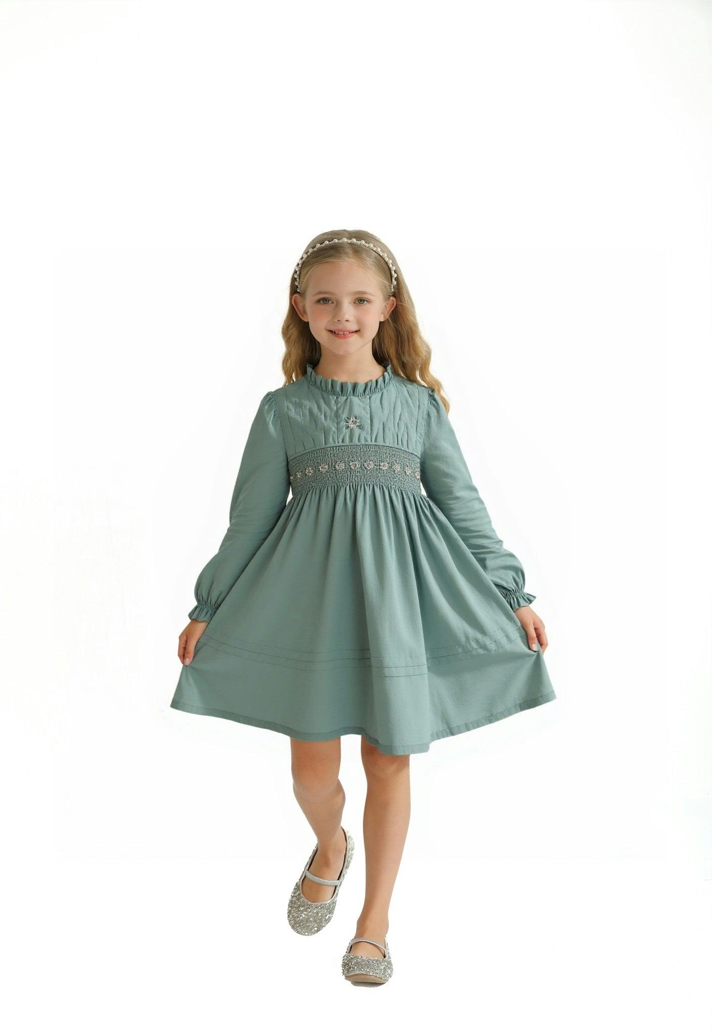 Jade Gathered Dress