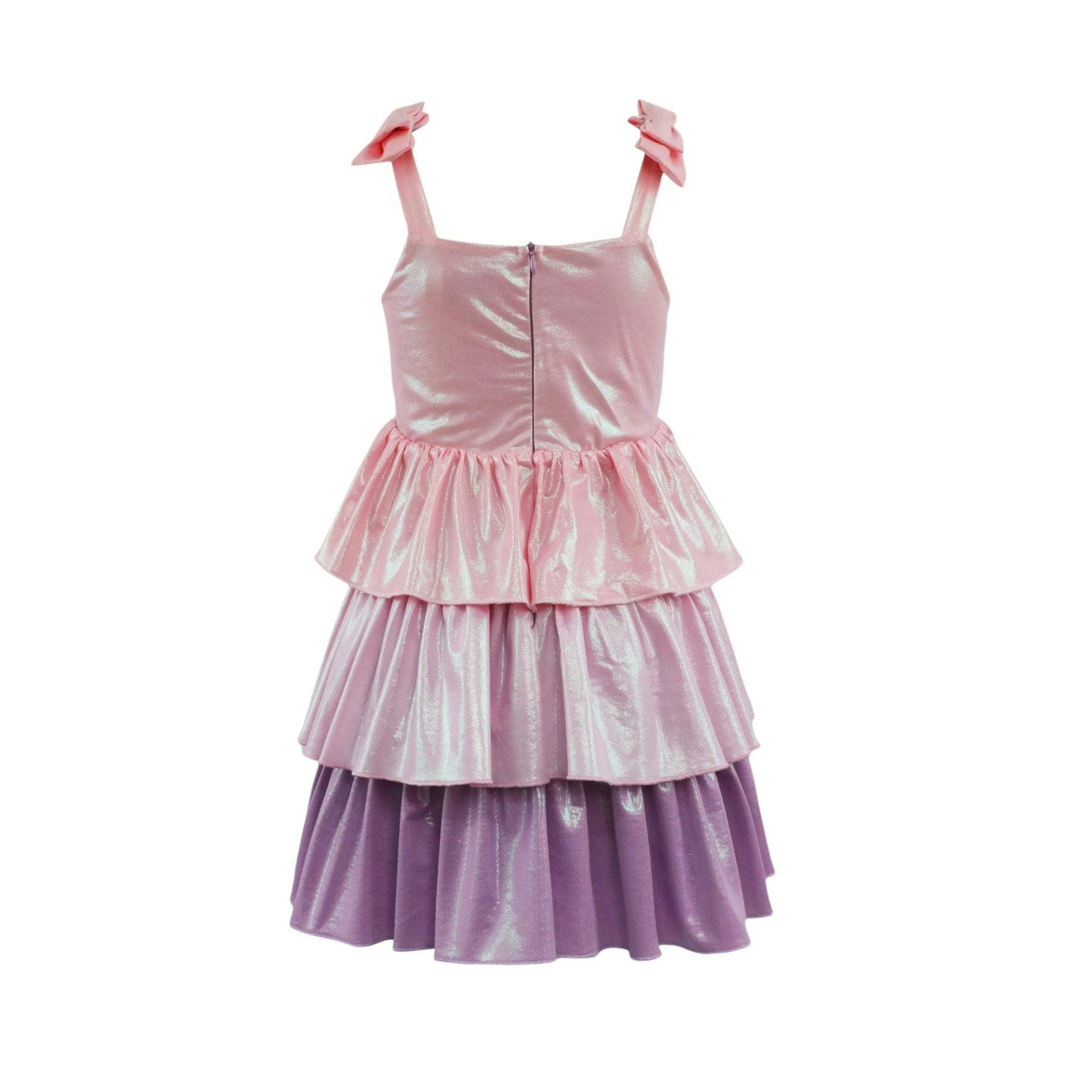 Pastel Ombre Shimmer Bow Dress
