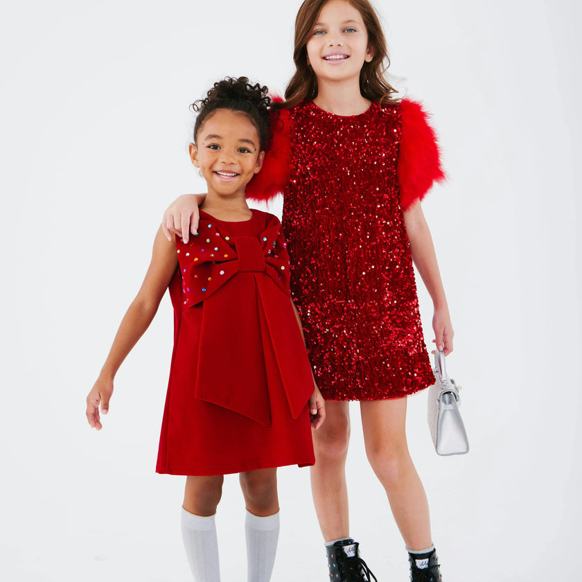 Ruby Feather Dress