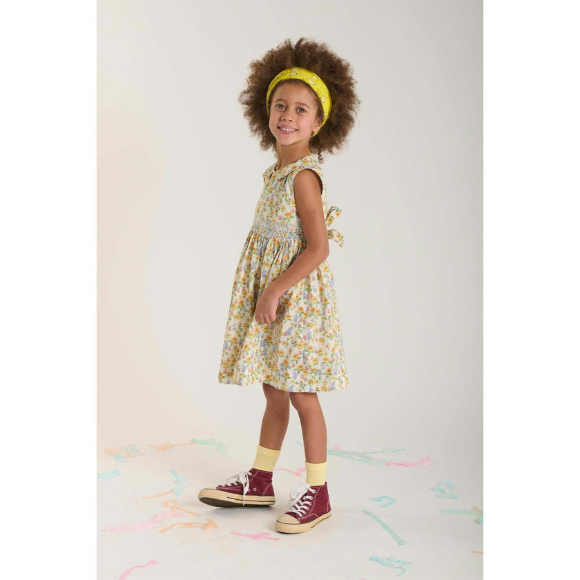 Hand-Smocked Girls Dress - Caroline