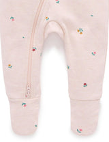 Thick Zip Growsuit Set Sweet Pea Print