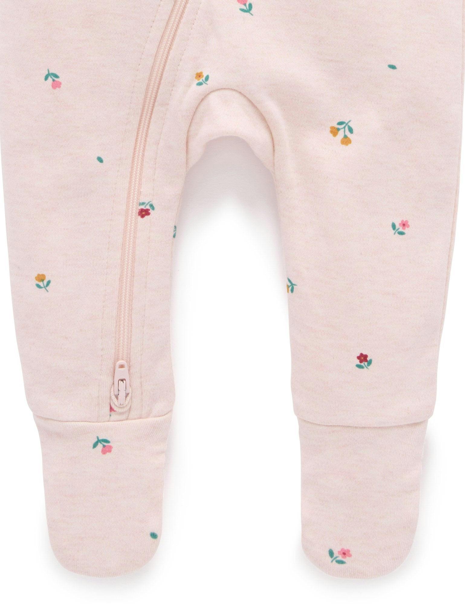 Thick Zip Growsuit Set Sweet Pea Print