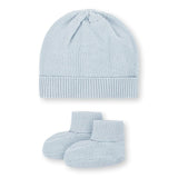 Organic Sweater Beanie and Bootie Set
