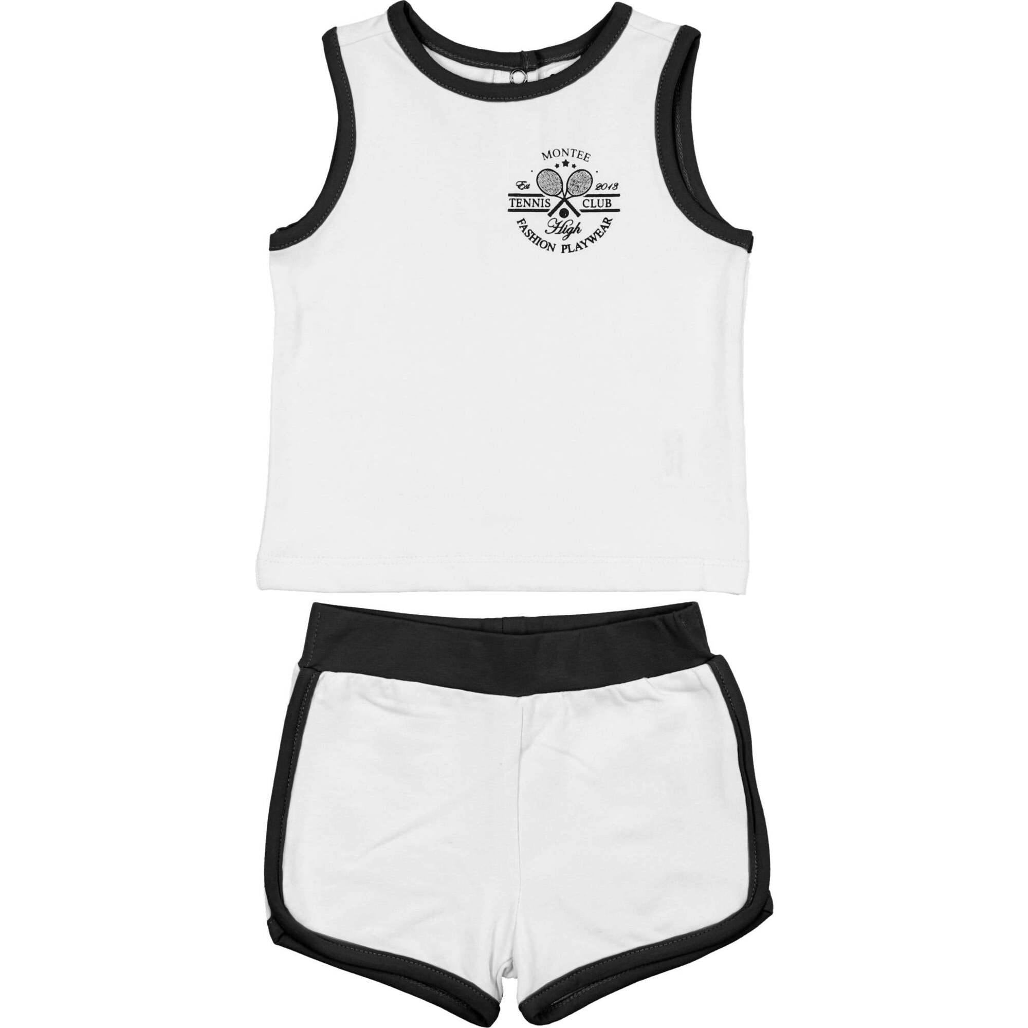 Baby Tennis Club Unisex Sleeveless Tee & Short Set