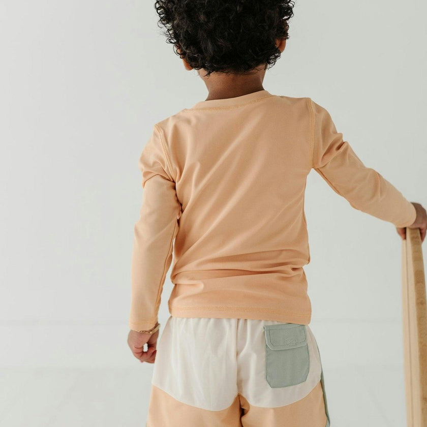 Boy's Long Sleeve Rash Guard Swim Shirt