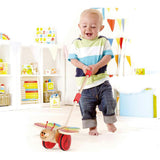 Wooden Push & Pull Walking Toy in Red
