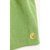 women's vichy frilled top - matcha green