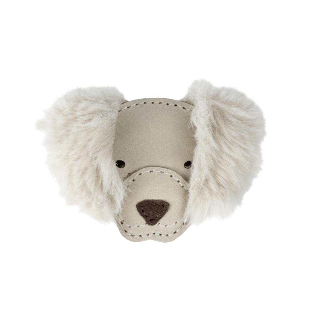 Josy Exclusive Hairclip | Golden Retriever | Ivory Classic Leather