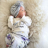 Hello I'm New Here Organic Bodysuit Long Sleeve