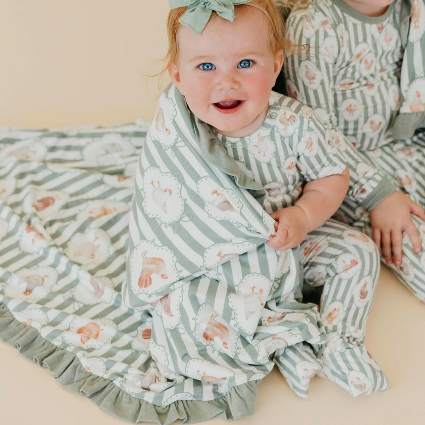 Ruffled Three-Layer Quilt - Constance